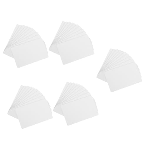 HOMSFOU 5 Sätze Leere Kreditkarten Leere Karten Klein Individuelle Visitenkarten Name Schmucklos present Packing-mitgliedskarte Unfertiges Leeres Etikett Pvc Weiß 10 Stück * 5 von HOMSFOU
