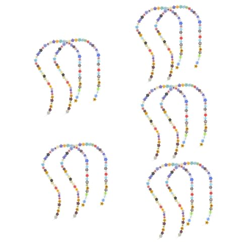 HOMSFOU 5 Sätze Lose Glasperlen Floral Klein Transparent Abstandshalter Basteln Blumenförmige Perlen DIY Perlen Blumenförmige Perlen Armbandherstellung Perlen 2 Saiten * 5 von HOMSFOU