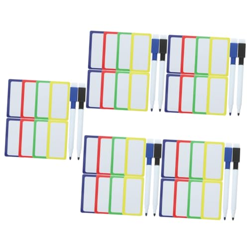 HOMSFOU 5 Sätze Magnetische Beschriftungsetiketten Wiederverwendbare Weiße für Kühlschränke Beschreibbaren und Abwischbaren Magnetetiketten und Weißen Stift für Unterricht HOMSFOU 5 Sätze Magnetische Beschriftungsetiketten Wiederverwendbare Weiße für Kühlschränke Beschreibbaren und Abwischbaren Magnetetiketten und Weißen Stift für Unterricht von HOMSFOU