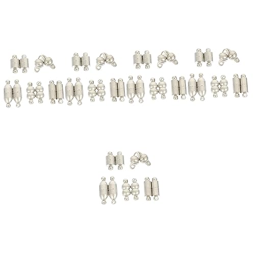 HOMSFOU 5 Sätze Magnetverschlüsse Magnetische Verbindungselemente Für Diy Schmuckherstellung Für Armbänder Und Langlebiger Legierung Vielseitig 5 Paare * 5 von HOMSFOU