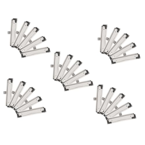 HOMSFOU 5 Sätze Montierbare Klemmbrett Clips Aus Metall Für Planner Notizen Und Dokumente Für Büro Schule Und Zuhause Robuste Und Langlebige Klemmbrett Clips 5 Stück * 5 von HOMSFOU