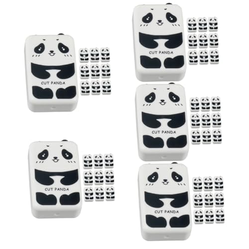 HOMSFOU 5 Sätze Panda Radiergummi Süße Panda Formen Radiergummi Für Zeichnen Schreiben Schulstationery Für Künstler Sicheres Leichtes Material Praktisch Langlebig 10 Stück * 5 von HOMSFOU