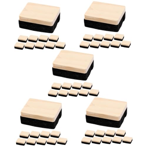 HOMSFOU 5 Sätze Radiergummi Mini Schwarz Kreidebretter Kreidestaubtuch Klein Multipack Kreideradierer Für Die Tafel Tafelschwamm Tafelwischer Reiniger Hölzern 10 Stück * 5 HOMSFOU 5 Sätze Radiergummi Mini Schwarz Kreidebretter Kreidestaubtuch Klein Multipack Kreideradierer Für Die Tafel Tafelschwamm Tafelwischer Reiniger Hölzern 10 Stück * 5 von HOMSFOU