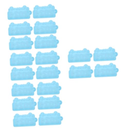 HOMSFOU 5 Sätze Schlüsselanhänger Schimmelherstellung Kette Basteln Giessform Silikon Handwerkliche Form Schlüsselbundformen Für Epoxidharz Kieselgel Blue 4 Stücke * 5 von HOMSFOU