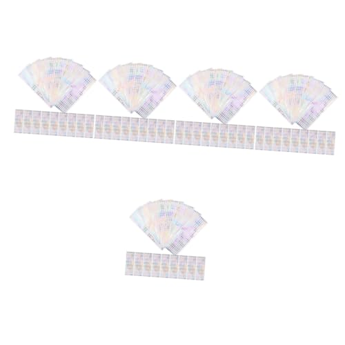 HOMSFOU 5 Sätze Selbstklebende Siegelaufkleber Manipulationssichere Verpackungssticker Für Kosmetikflaschen Öltuben Und Geschenkverpackungen 500 Stück * 5 von HOMSFOU