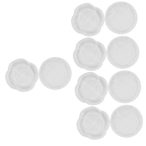 HOMSFOU 5 Sätze Silikonformen Für Rosenteller Diy Harz Gießformen Für Untersetzer Heimdekoration Und Bastelprojekte Benutzerfreundlich Für Anfänger Und Profis 2 Stücke * 5 HOMSFOU 5 Sätze Silikonformen Für Rosenteller Diy Harz Gießformen Für Untersetzer Heimdekoration Und Bastelprojekte Benutzerfreundlich Für Anfänger Und Profis 2 Stücke * 5 von HOMSFOU