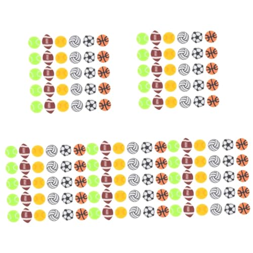 HOMSFOU 5 Sätze Sport Perlen Mix Multifunktionale Schmuck Charms Für Diy Armbänder Und Bastelarbeiten Handgefertigte Abstandshalter Verschiedenen Designs 200 Stück * 5 von HOMSFOU