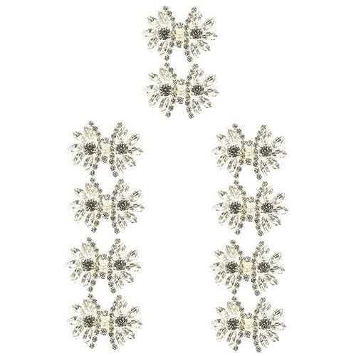 HOMSFOU 5 Sätze Strass Aufnäher Für Kleidung Dekorative Patches Für Hochzeitskleider Abendkleider Und Diy Projekte Multifunktionale Leicht Anzubringende Stoffapplikationen Mit 2 Stücke * 5 von HOMSFOU
