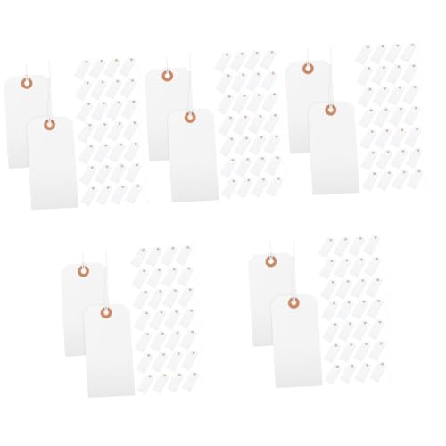 HOMSFOU 5 Sätze Tags Und Karten Hängend Tags Papier Leere Tags Etiketten Tags Für Den Laden Anzeigen Tags Zum Markieren Markierungsetikett Preisschild Weiß Papierstau 100 Stück * 5 HOMSFOU 5 Sätze Tags Und Karten Hängend Tags Papier Leere Tags Etiketten Tags Für Den Laden Anzeigen Tags Zum Markieren Markierungsetikett Preisschild Weiß Papierstau 100 Stück * 5 von HOMSFOU