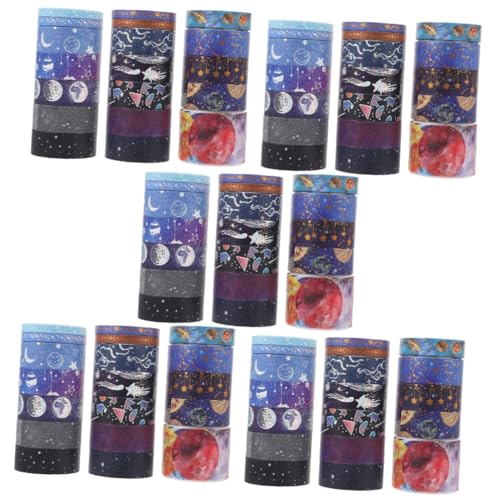 HOMSFOU 5 Sätze Tape Set Papier Klebeband Verpackung Scrapbooking Kunstband Handwerk Klebrig Kawaii Washi-klebeband Patch Aus Japanischem Papier 19 Rollen * 5 von HOMSFOU