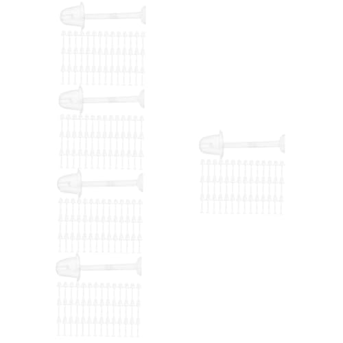 HOMSFOU 5 Sätze Transparente Ohrstecker Und Ohrstöpsel Leichte Und Langlebige Diy Ohrschmuckzubehör Für Ohrringe Geeignet Für Täglichen Gebrauch Und Kreative Projekte 300 Stück * 5 von HOMSFOU
