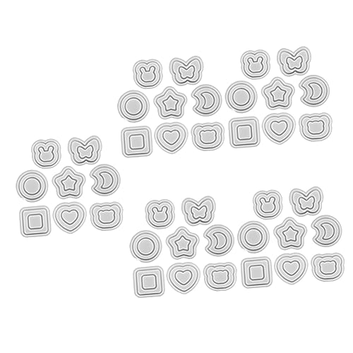 HOMSFOU 5 Sätze Treibsand Silikonform Schlüsselherstellungsform Gießform Bastelformen DIY Zubehör DIY Zubehör Transparentes Kieselgel 8 Stück * 5 von HOMSFOU