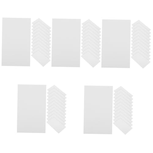 HOMSFOU 5 Sätze Visitenkarte Stichwort Kleine Karteikarten Form Mit Regiert Schmucklos Gefüttert Farbig Gruß Notizkarte Herstellung Leer Beidseitig Memoboard Papier Weiß 200 Stück * 5 von HOMSFOU