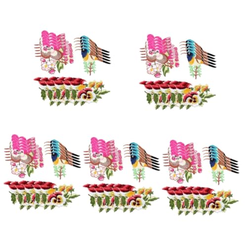 HOMSFOU 5 Sätze Vogelmotiv Aufnäher Teilig Bügelpatches Für Kleidung Taschen Und Dekoration Zum Reparieren Und Verschönern Von Textilien Verschiedene Designs 15 Stücke * 5 HOMSFOU 5 Sätze Vogelmotiv Aufnäher Teilig Bügelpatches Für Kleidung Taschen Und Dekoration Zum Reparieren Und Verschönern Von Textilien Verschiedene Designs 15 Stücke * 5 von HOMSFOU