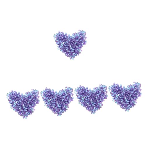 HOMSFOU 5 Stück 1 Dekorationsmaterialien mit Pailletten farbig Pailletten zum Basteln schillernder Glitzer funkeln Handwerk Pailletten Zubehör pailletten selber nähen Kleidung Acryl Violet HOMSFOU 5 Stück 1 Dekorationsmaterialien mit Pailletten farbig Pailletten zum Basteln schillernder Glitzer funkeln Handwerk Pailletten Zubehör pailletten selber nähen Kleidung Acryl Violet von HOMSFOU