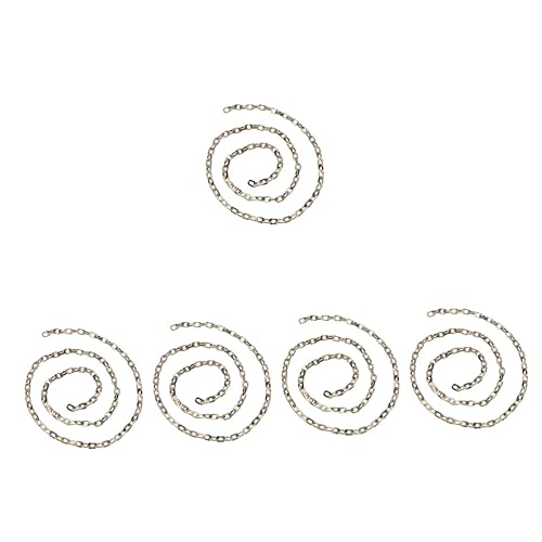 HOMSFOU 5 Stück Acryl -halskettenzubehör Herstellung Silberkette Schmuck Handytasche Zum Umhängen Kleidungsstück Zubehör Handtasche Kette Diy -halskettekette Diy Halskette Kette Machen von HOMSFOU