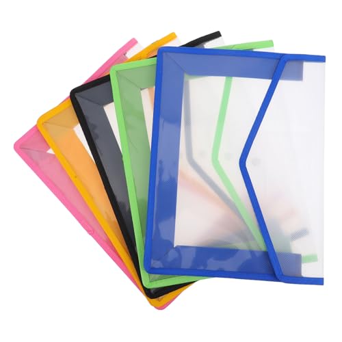 HOMSFOU 5 Stück Aktenhalter büromaterial aktenordner Schulmappe Hochwertige Dokumententasche Eine Dokumententasche Brieftaschenordner aus Kunststoff Dateiorganisator Dateien PP-Kunststoff HOMSFOU 5 Stück Aktenhalter büromaterial aktenordner Schulmappe Hochwertige Dokumententasche Eine Dokumententasche Brieftaschenordner aus Kunststoff Dateiorganisator Dateien PP-Kunststoff von HOMSFOU