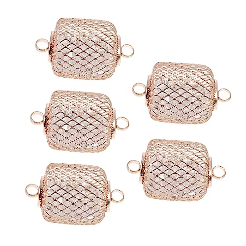 HOMSFOU 5 Stück Anhängeranschluss Geburtsstein-Halskettenanhänger hängende Verschlüsse für Schmuck Reize schmuckwerkzeuge Schmuckbasteln Verschlusshaken DIY -Armbandverschluss Eisen Golden von HOMSFOU