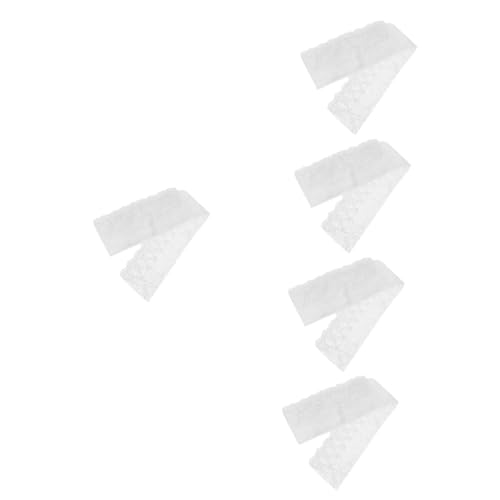 HOMSFOU 5 Stück Baumwoll Spitzenband Yards Weißes Dekoratives Spitzenband für Diy Kleidung Hochzeitsdeko und Bastelprojekte für Scrapbooking und Geschenkverpackungen von HOMSFOU