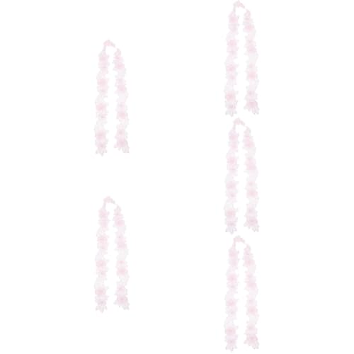HOMSFOU 5 Stück Bestickter Blumenstoff Patch Applikation für Diy Handwerksprojekte zum Aufnähen Kleidung Taschen und Kostüme Rosa Vielseitig und Langlebig von HOMSFOU