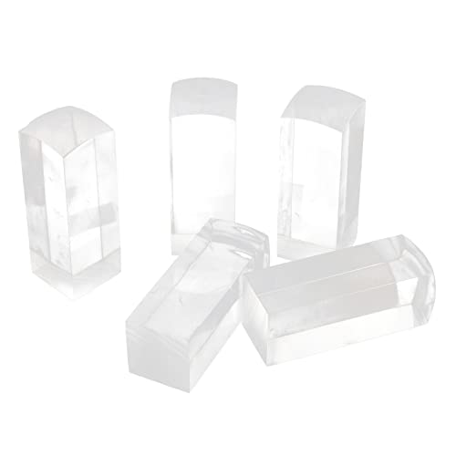 HOMSFOU 5 Stück Bio -Versiegelungsmaterialien Worte Basteln Party für Handwerk versiegeln leerer stempel DIY-Siegel Acryl-Siegel transparente Briefmarken Scrapbook-Siegel leere Briefmarken von HOMSFOU