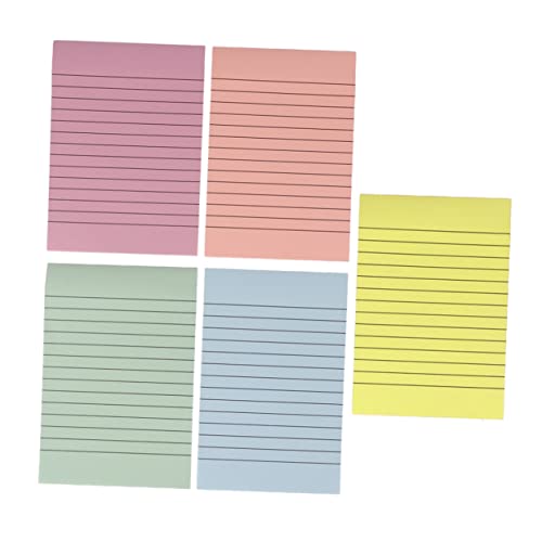 HOMSFOU 5 Stück Bunte Haftnotizen Selbstklebendes Notizpapier Notizblock Farbige Notizbilder Bürodesk -zubehör Bürozubehör Aufkleber Für Papiernotizen Bürobedarf Süße Notizbilder von HOMSFOU