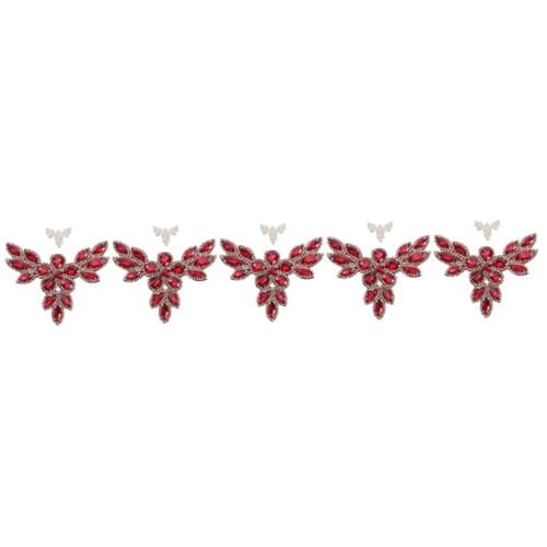 HOMSFOU 5 Stück DIY Aufbügel Patch mit Strass Design für Schuhe Kleidung und Accessoires Dekorative Applikation für Hochzeiten Kleider und Bastelprojekte Einfach Anzubringen und Gestalten HOMSFOU 5 Stück DIY Aufbügel Patch mit Strass Design für Schuhe Kleidung und Accessoires Dekorative Applikation für Hochzeiten Kleider und Bastelprojekte Einfach Anzubringen und Gestalten von HOMSFOU