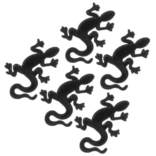HOMSFOU 5 Stück DIY Bügelflicken Zum Aufbügeln Klebrige Geckos Kleine Kleidung Applikation Zum Aufnähen Hut Reptil Montiert Party Geckos Dekorative Mantelflicken von HOMSFOU