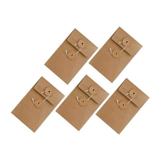 HOMSFOU 5 Stück Datenaufbewahrungstasche Vintage Hochzeitsumschläge Grußkartenumschläge Massenumschläge Für Partyankündigungen Kleine Umschläge Für Münzen Massenumschläge Aus Papier von HOMSFOU