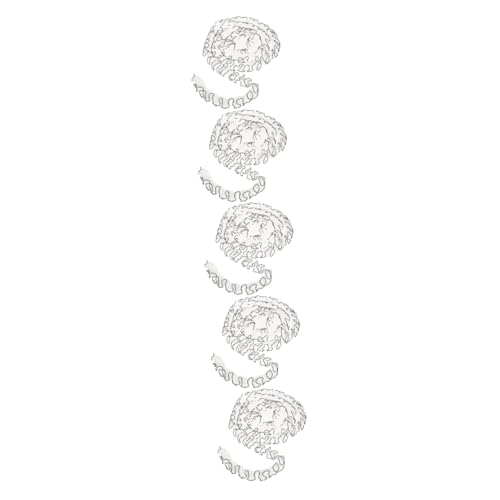 HOMSFOU 5 Stück Dekoratives Spitzenband Retro Transparentes Rüschenspitzenband für Diy Hochzeitskleider und Accessoires für Bastelprojekte von HOMSFOU