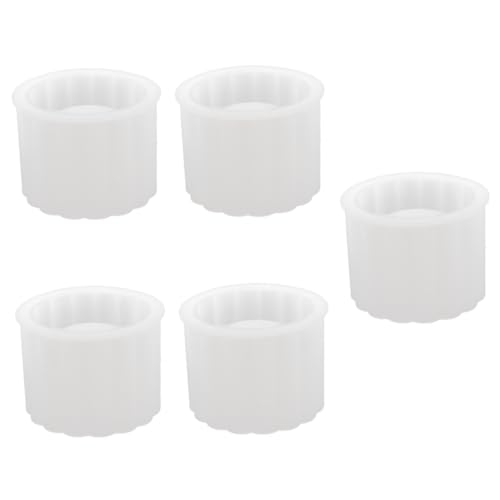 HOMSFOU 5 Stück Diy Form Einzigartige Epoxidharz Gießform für Blumenübertöpfe für Beton und Bastelprojekte Einfaches Entformen und Diy von HOMSFOU