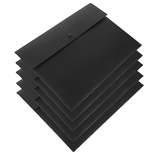 HOMSFOU 5 Stück Dokumententaschen mit Druckknopf Robuste Aktenordner für Büro und Zuhause für Belege Tickets und Visitenkarten aus Strapazierfähigem Material HOMSFOU 5 Stück Dokumententaschen mit Druckknopf Robuste Aktenordner für Büro und Zuhause für Belege Tickets und Visitenkarten aus Strapazierfähigem Material von HOMSFOU