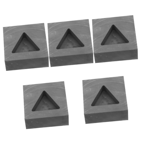 HOMSFOU 5 Stück Dreiecksform Graphit Gussbarren Formenguss Gießformen Zum Schmelzen Formguss Schmelzendes Gießwerkzeug Barfenformen Gussform Goldform Gießen Dreieckige Formen Schwarz HOMSFOU 5 Stück Dreiecksform Graphit Gussbarren Formenguss Gießformen Zum Schmelzen Formguss Schmelzendes Gießwerkzeug Barfenformen Gussform Goldform Gießen Dreieckige Formen Schwarz von HOMSFOU