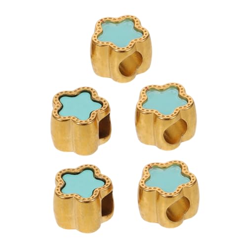 HOMSFOU 5 Stück Edelstahl Stern Spacer Perlen Großes Loch Stern Charms Lose Perlen Für Armbänder Halsketten DIY Schmuck Basteln Leicht Vielseitig HOMSFOU 5 Stück Edelstahl Stern Spacer Perlen Großes Loch Stern Charms Lose Perlen Für Armbänder Halsketten DIY Schmuck Basteln Leicht Vielseitig von HOMSFOU