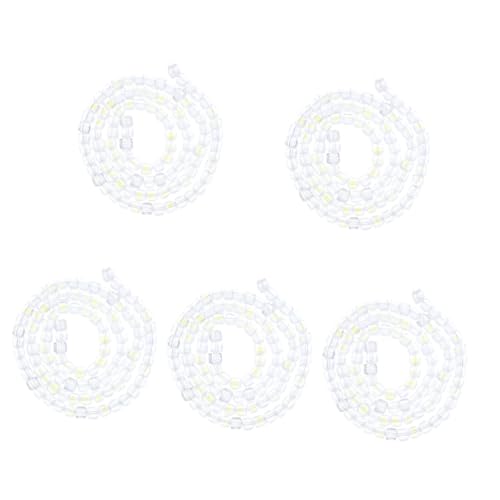 HOMSFOU 5 Stück Handgefertigte Quadratische Glasperlen Diy Abstandshalter für Armbänder und Schmuckherstellung pro Strang für Kreative Bastelprojekte und Dekorationen von HOMSFOU