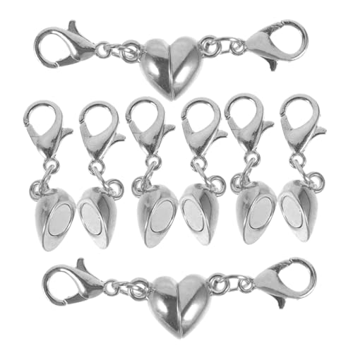 HOMSFOU 5 Stück Herzförmige Magnetverschlüsse für Schmuck Starke Magnetische für DIY Armbänder für Schmuckherstellung Silberfarben Langlebig und Benutzerfreundlich HOMSFOU 5 Stück Herzförmige Magnetverschlüsse für Schmuck Starke Magnetische für DIY Armbänder für Schmuckherstellung Silberfarben Langlebig und Benutzerfreundlich von HOMSFOU