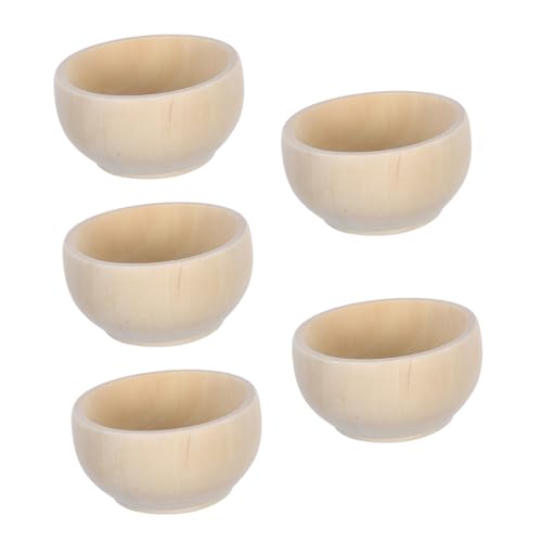 HOMSFOU 5 Stück Hölzerne Kleine Hölzerne Schüssel Set Schüsseln Minischalen Zum Selbermachen Kleine Schüssel Mini-obstschale Mini-schalen- Winzige Schalen Miniatur-schüssel Holz HOMSFOU 5 Stück Hölzerne Kleine Hölzerne Schüssel Set Schüsseln Minischalen Zum Selbermachen Kleine Schüssel Mini-obstschale Mini-schalen- Winzige Schalen Miniatur-schüssel Holz von HOMSFOU