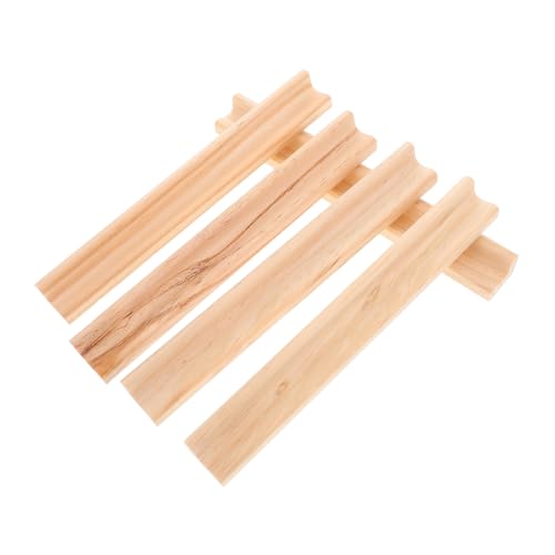 HOMSFOU 5 Stück Holz Domino Ständer Teiliges Kompakt Robust Natürlicher Holzlook Sicherer Halt für Mahjong Buchstabenfliesen und Mexikanischen Zug Vielseitig für Spielabende und HOMSFOU 5 Stück Holz Domino Ständer Teiliges Kompakt Robust Natürlicher Holzlook Sicherer Halt für Mahjong Buchstabenfliesen und Mexikanischen Zug Vielseitig für Spielabende und von HOMSFOU