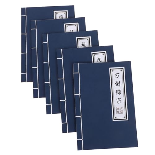 HOMSFOU 5 Stück Kalligraphie Memo Retro Notizbuch Unliniert Handbuch Zubehör Notizbücher Blanko Chinesisches Hausaufgaben Memorandum Oder Wuxia Schule Wulin Arts Notizen HOMSFOU 5 Stück Kalligraphie Memo Retro Notizbuch Unliniert Handbuch Zubehör Notizbücher Blanko Chinesisches Hausaufgaben Memorandum Oder Wuxia Schule Wulin Arts Notizen von HOMSFOU