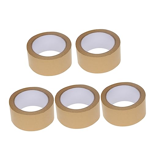 HOMSFOU 5 Stück Kraftpapier Klebeband Solide Farben Dekorative Diy Bastel Tapes für Verpackung und Projekte von HOMSFOU