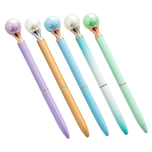 HOMSFOU 5 Stück Kugelschreiber Tragbarer Schreibstift Schreibwaren Schreibzubehör Ergonomisch Multifunktionaler Schreibstift Hausbedarf Business Pen Metall HOMSFOU 5 Stück Kugelschreiber Tragbarer Schreibstift Schreibwaren Schreibzubehör Ergonomisch Multifunktionaler Schreibstift Hausbedarf Business Pen Metall von HOMSFOU