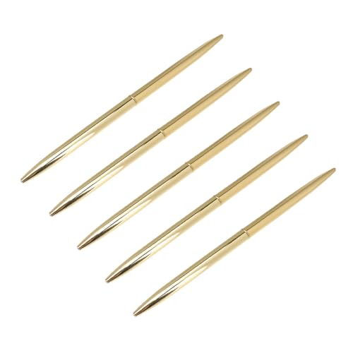 HOMSFOU 5 Stück Kugelschreiber aus Metall ausgefallene Stifte für Männer Kugelschreiber Masse Füllfederhalter aus Metall Luxusstift Hochzeitsgastbuchstift Golden HOMSFOU 5 Stück Kugelschreiber aus Metall ausgefallene Stifte für Männer Kugelschreiber Masse Füllfederhalter aus Metall Luxusstift Hochzeitsgastbuchstift Golden von HOMSFOU