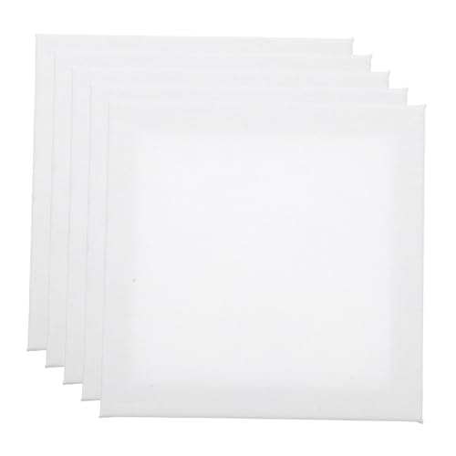 HOMSFOU 5 Stück Lackierte Brett - leere Leinwände für Kunst Maltafeln auf Malbrett Art Canvas Boards Blanker Künstlerhand-Zeichenbrett Bretter zum Malen Holz Weiß HOMSFOU 5 Stück Lackierte Brett - leere Leinwände für Kunst Maltafeln auf Malbrett Art Canvas Boards Blanker Künstlerhand-Zeichenbrett Bretter zum Malen Holz Weiß von HOMSFOU