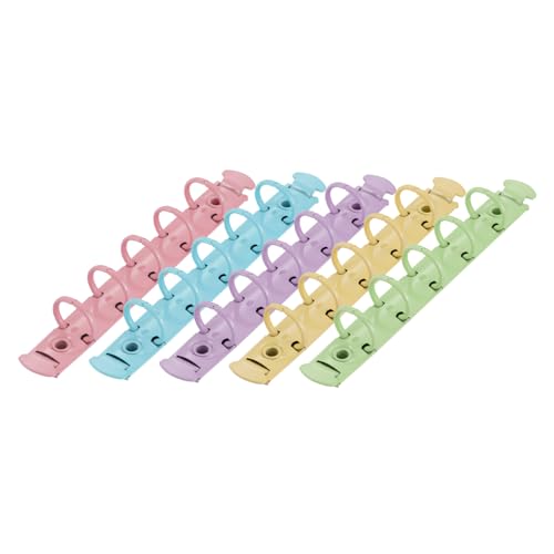 HOMSFOU 5 Stück Loseblattverschlusszubehör Ordnerringe kompakter Bindering Buchring wiederverwendbarer Ring Bindering Ersatz kleine Binderinge Lose Blattringe kleiner Ringordner Metall von HOMSFOU