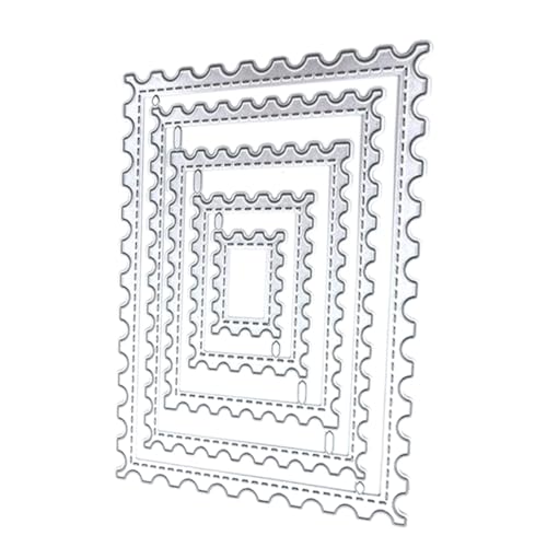 HOMSFOU 5 Stück Metallmesserform Stanzformen Kartenherstellung stirbt Schneidwerkzeug Rechteck -Rahmen Metall -Stanze Schnitte Stanzteile für Scrapbooking Kohlenstoffstahl Silber HOMSFOU 5 Stück Metallmesserform Stanzformen Kartenherstellung stirbt Schneidwerkzeug Rechteck -Rahmen Metall -Stanze Schnitte Stanzteile für Scrapbooking Kohlenstoffstahl Silber von HOMSFOU