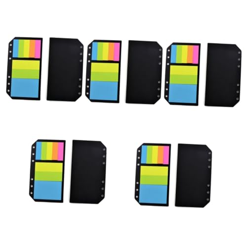 HOMSFOU 5 Stück Multifunktionale Buchmarkierungen Praktische Sticky Flags für Notizen und Lesezeichen für Schule und Büro Professionelle Haftnotizen zur Einfachen Organisation von HOMSFOU