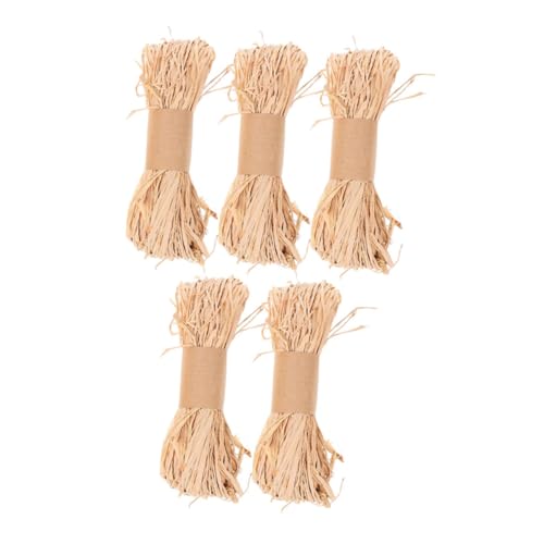 HOMSFOU 5 Stück Natürliche Raffia Grasbänder pro Bündel Robust und Flexibel Vielseitig für Floristik DIY Basteln Rustikale Geschenkverpackung und Hochzeitsdekoration HOMSFOU 5 Stück Natürliche Raffia Grasbänder pro Bündel Robust und Flexibel Vielseitig für Floristik DIY Basteln Rustikale Geschenkverpackung und Hochzeitsdekoration von HOMSFOU