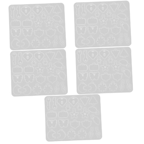 HOMSFOU 5 Stück Ohrringform Ohrring machen Herstellung heftige Harzform Silikonformen für DIY Schmuckform Schlüsselanhängerform aus Kunstharz Gießformen aus Schmuckharz Kieselgel Weiß HOMSFOU 5 Stück Ohrringform Ohrring machen Herstellung heftige Harzform Silikonformen für DIY Schmuckform Schlüsselanhängerform aus Kunstharz Gießformen aus Schmuckharz Kieselgel Weiß von HOMSFOU