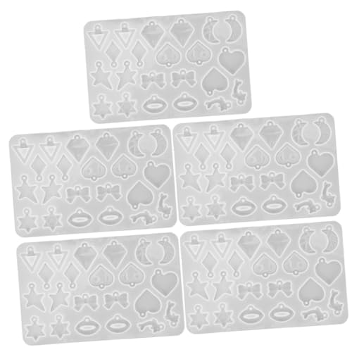 HOMSFOU 5 Stück Ohrringform Schmuckformen Herstellung Ohrringe Formen Silikon Diy Form Anhänger Silikonform Gießformen Aus Schmuckharz Silikonform Zum Basteln Diy-bastelform Weiß Kieselgel HOMSFOU 5 Stück Ohrringform Schmuckformen Herstellung Ohrringe Formen Silikon Diy Form Anhänger Silikonform Gießformen Aus Schmuckharz Silikonform Zum Basteln Diy-bastelform Weiß Kieselgel von HOMSFOU