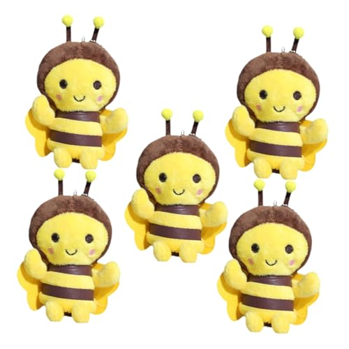 HOMSFOU 5 Stück Plüsch-Schlüsselanhänger Mini-Bienendekorationen klein Tasche Charme thematisiert Karikatur Sachen kuscheltier ausgestopfte Biene Bienenplüsch süß Bienenpuppe PP Baumwolle HOMSFOU 5 Stück Plüsch-Schlüsselanhänger Mini-Bienendekorationen klein Tasche Charme thematisiert Karikatur Sachen kuscheltier ausgestopfte Biene Bienenplüsch süß Bienenpuppe PP Baumwolle von HOMSFOU